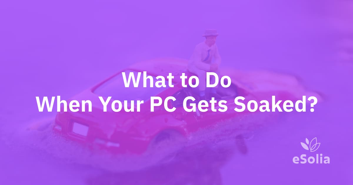 PC got wet? What to do first and how to tell IT
